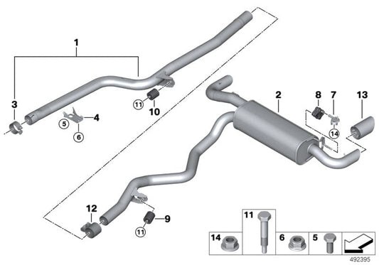 Genuine BMW 18308667479 G20 G21 Tailpipe Tip, Chrome (Inc.  & 318d) | ML Performance US US Car Parts