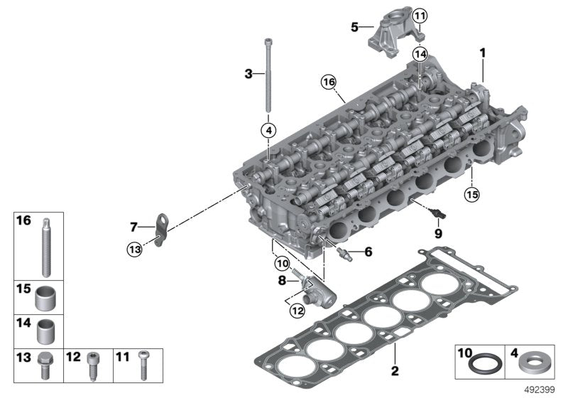 Genuine BMW 11127934584 G15 G29 G02 Cylinder Head Gasket 1,11mm (+0,3) (Inc. X5 40iX, 640i & M340iX) | ML Performance US US Car Parts