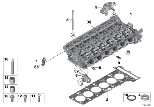 Genuine BMW 11127934584 G15 G29 G02 Cylinder Head Gasket 1,11mm (+0,3) (Inc. X5 40iX, 640i & M340iX) | ML Performance US US Car Parts