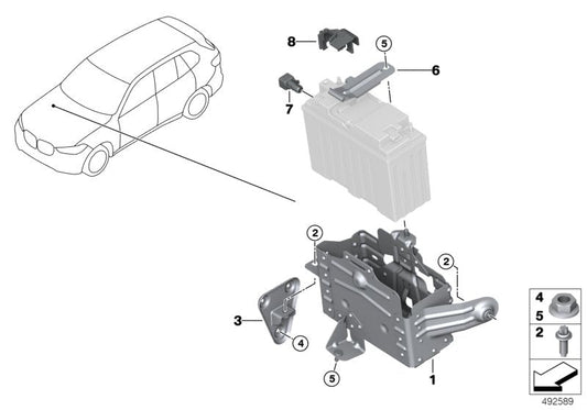 Genuine BMW 61219395486 G07 G05 G06 Battery Tray Plus Dual Storage System (Inc. X5 & X6 30iX) | ML Performance US US Car Parts