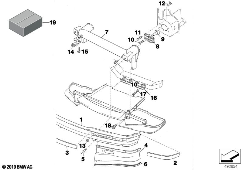 Genuine BMW 51112485944 Holder (Inc. E36 320i) | ML Performance US US Car Parts