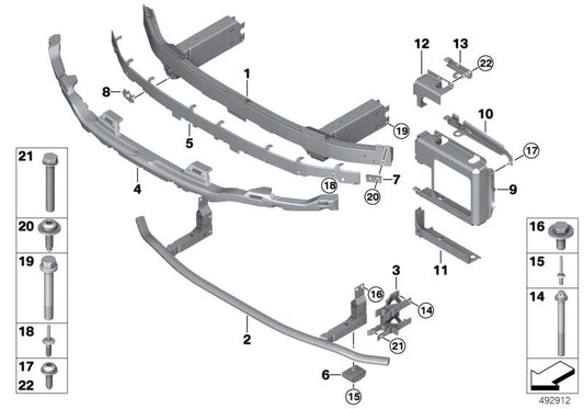 Genuine BMW 51117436848 G29 Mount, Bumper, Front, Lower (Inc. Z4 M40i, Z4 30i & Z4 20i) | ML Performance US US Car Parts