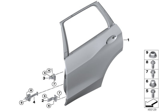 Genuine BMW 51227431278 G05 G06 Rear Door Brake (Inc. X5) | ML Performance US US Car Parts