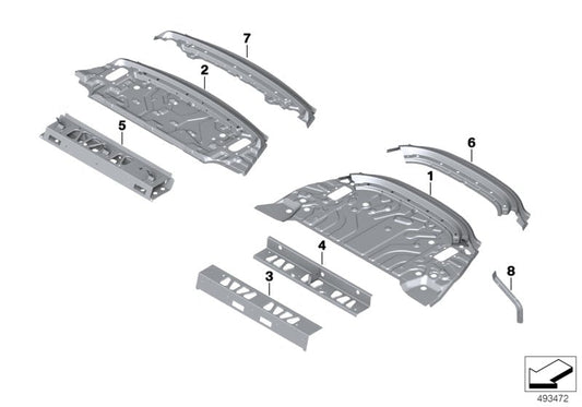 Genuine BMW 41007496152 F92 G15 Brace, Bulkhead, Right (Inc. 840dX, 840i & 840iX) | ML Performance US US Car Parts