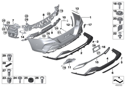 Genuine BMW 51128075237 G14 G15 Connection Wheel Well, Left -M- (Inc. 840dX, 840iX & M850iX) | ML Performance US US Car Parts