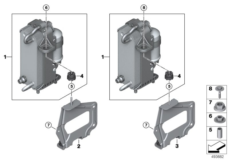 Genuine BMW 64509109858 G11 G31 Condenser Air Conditioning With Drier (Inc. 740e, 740Le & 640i) | ML Performance US US Car Parts