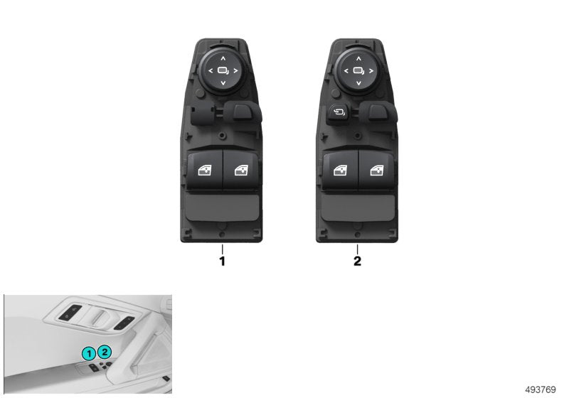 Genuine BMW 61316809276 G29 Operating Unit, Switch Module, Door (Inc. Z4 M40i, Z4 30i & Z4 20i) | ML Performance US US Car Parts