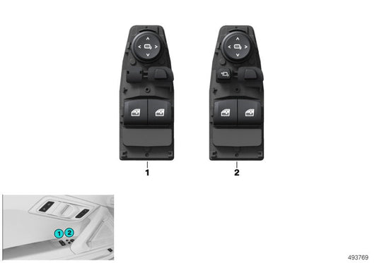 Genuine BMW 61316809276 G29 Operating Unit, Switch Module, Door (Inc. Z4 M40i, Z4 30i & Z4 20i) | ML Performance US US Car Parts