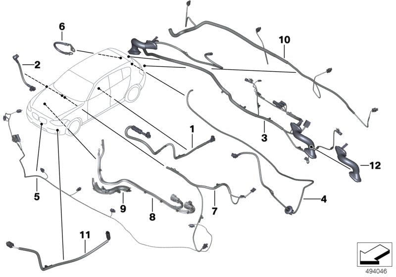 Genuine BMW 61119251702 F83 Connecting Wire Champ/Mask-Cid (Inc. M4 GTS, 320dX & 330e) | ML Performance US US Car Parts