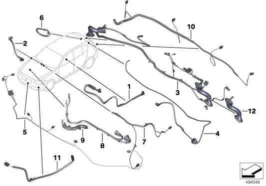 Genuine BMW 61119251702 F83 Connecting Wire Champ/Mask-Cid (Inc. M4 GTS, 320dX & 330e) | ML Performance US US Car Parts