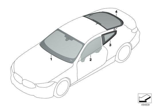 Genuine BMW 51317435329 G14 G15 F91 Cover, Windshield, Top (Inc. 840iX, 840i & M8) | ML Performance US US Car Parts