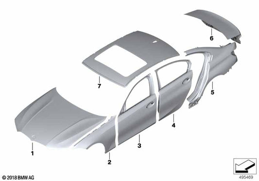 Genuine BMW 41517482275 Door Front Left