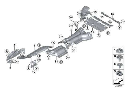 Genuine BMW 51487396711 G01 Fuel Tank Heat Insulation PHEV (Inc. X3 30eX) | ML Performance US US Car Parts