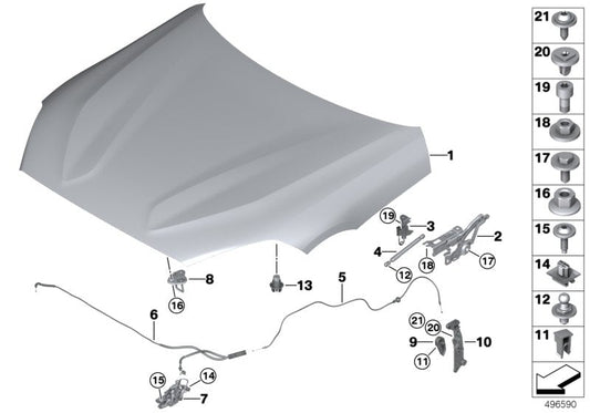 Genuine BMW 51237435545 G29 Actor, Left (Inc. Z4 M40i, Z4 30i & Z4 20i) | ML Performance US US Car Parts