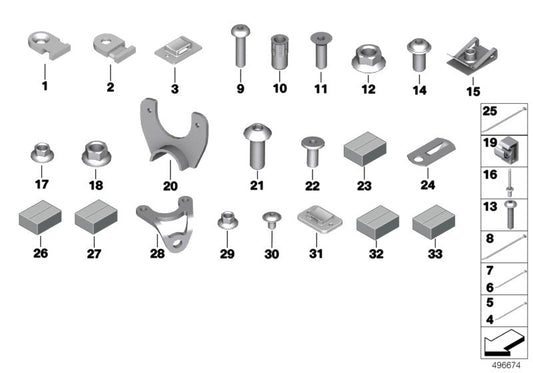 Genuine BMW 17117750573 Fillister Head Screw M5X25 10.9 (Inc. M6 GT3) | ML Performance US US Car Parts