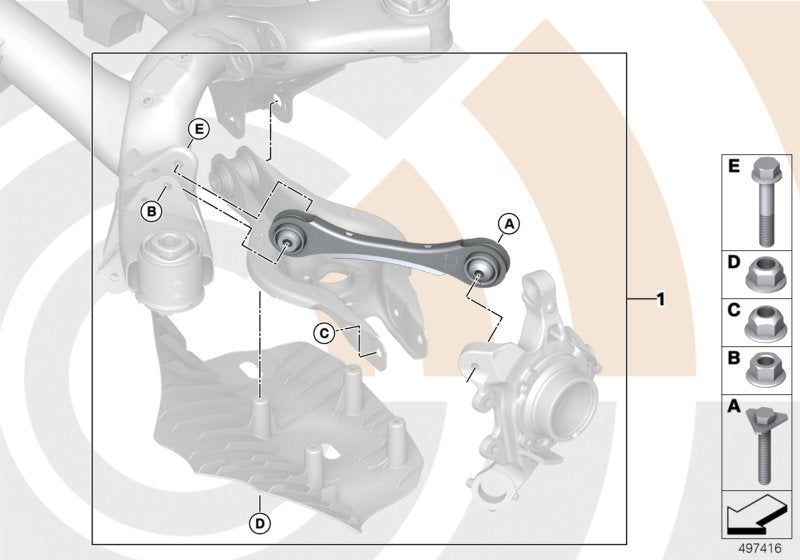 Genuine BMW 33322466806 F21 F20 Repair Kit, Control Arm, Left VALUE LINE (Inc. 335dX, 328d & 330d) | ML Performance US US Car Parts