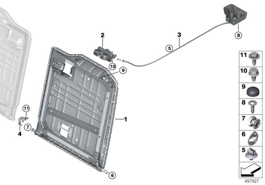 Genuine BMW 52207465728 G15 F92 F91 Lock Right (Inc. 840iX, 840i & M8) | ML Performance US US Car Parts