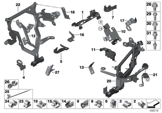 Genuine BMW 12517580949 Holder (Inc. Alpina B6, M6 & Alpina B7LX) | ML Performance US US Car Parts
