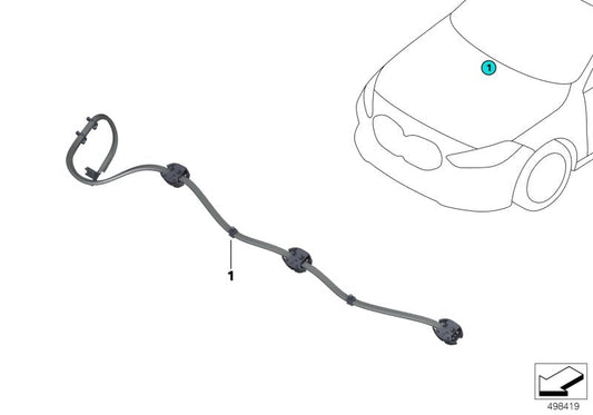 Genuine BMW 61667453968 F40 F44 Nozzle Array Window Washing System (Inc. 228iX, M235iX & M135iX) | ML Performance US US Car Parts