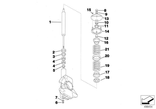 Genuine BMW 31332221057 E36 Ball Joint 18mm DA=35mm (Inc.318iS & M3) | ML Performance US US Car Parts