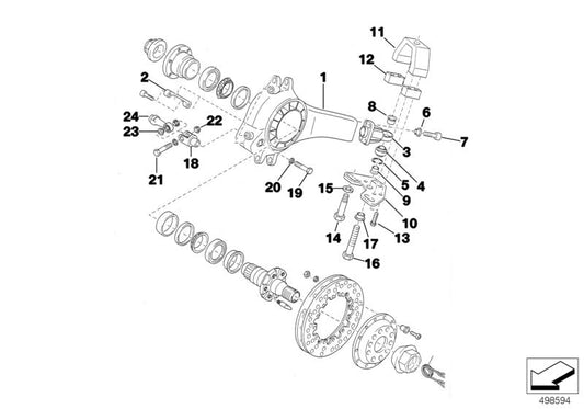 Genuine BMW 33332224165 E36 Fit Bolt M12X45 (Inc. 318iS & 320i) | ML Performance US US Car Parts