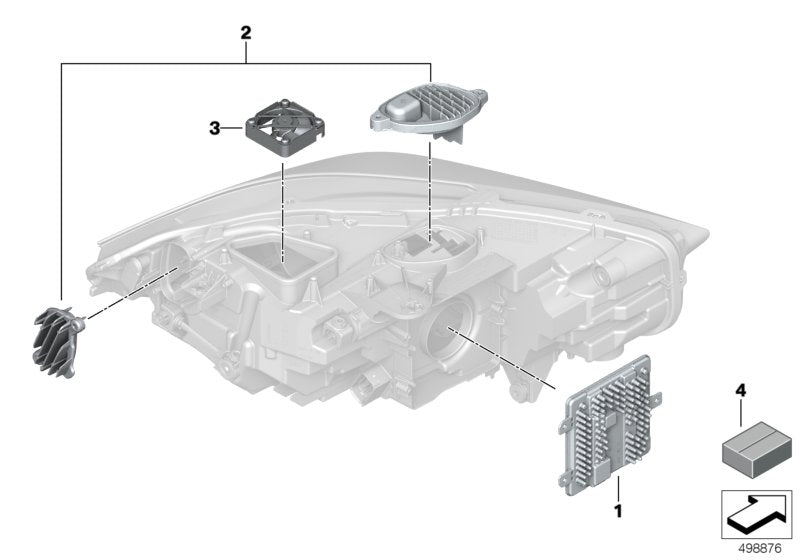 Genuine BMW 63119448103 F40 F44 Led Display For Fan (Inc. 220d, M135iX & M235iX) | ML Performance US US Car Parts