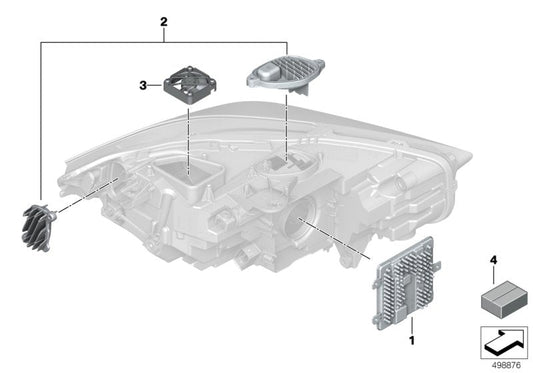 Genuine BMW 63119448103 F40 F44 Led Display For Fan (Inc. 220d, M135iX & M235iX) | ML Performance US US Car Parts