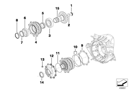 Genuine BMW 23008419433 Nut, Self-Locking M45X1,00 (Inc. M6 GT3) | ML Performance US US Car Parts