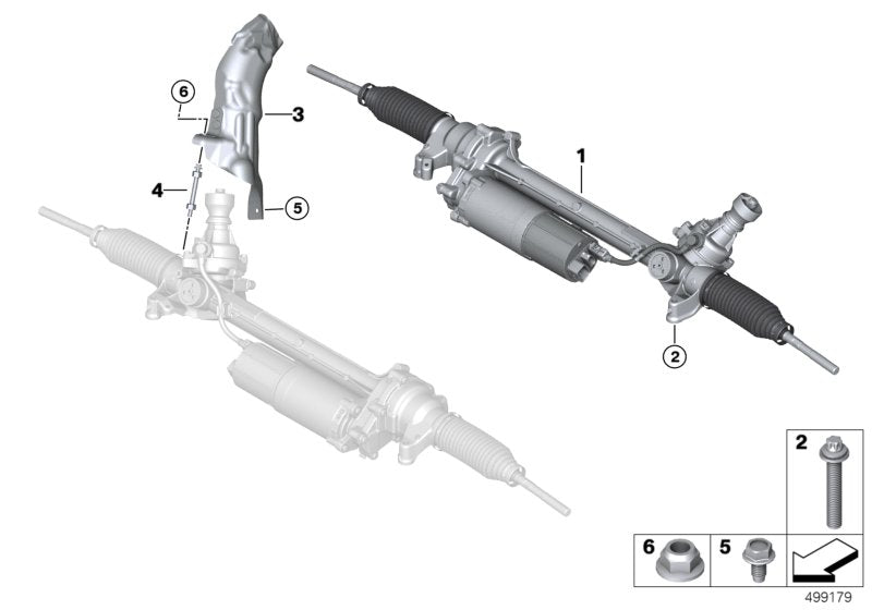 Genuine BMW 32106899861 G07 G05 G06 Steering Gear, Electric (Inc. X6 M50iX, X5 M50dX & X7 M50dX) | ML Performance US US Car Parts