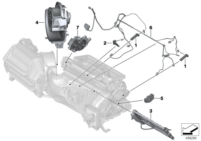 Genuine BMW 64119382861 G20 G02 Blower Unit (Inc. X3 20iX, 330dX & X4 M40iX) | ML Performance US US Car Parts