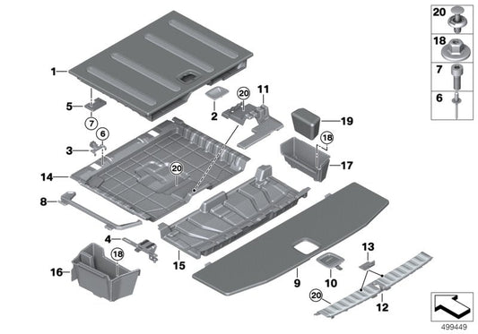 Genuine BMW 51479871927 G21 Cover For Lock SATZ (Inc. 320d, 330dX & 330i) | ML Performance US US Car Parts