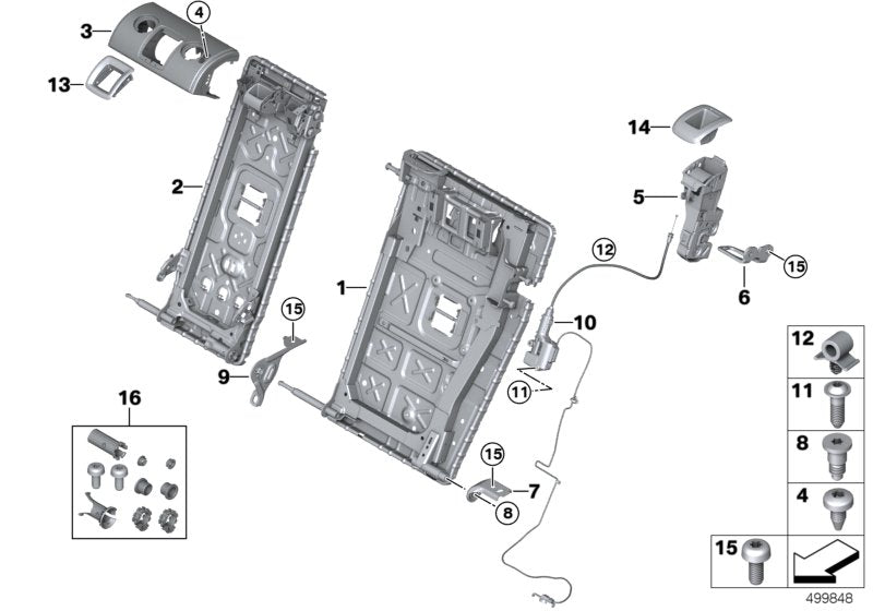 Genuine BMW 52207462723 G21 Lock Striker, Left (Inc. 320d, 330i & 330iX) | ML Performance US US Car Parts