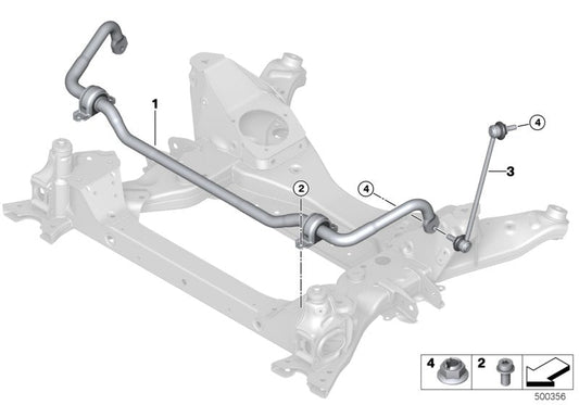 Genuine BMW 33558090203 Rear Swing Support (Inc. X3 M & X4 M) | ML Performance US US Car Parts