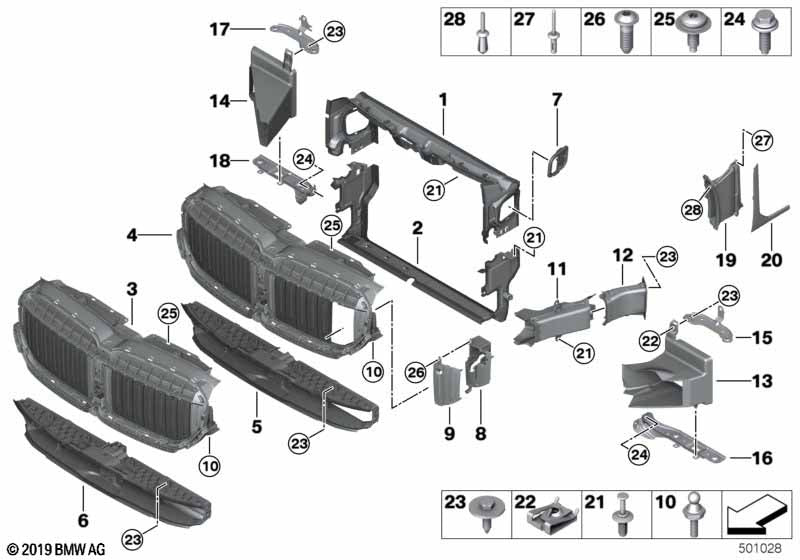 Genuine BMW 51747478835 Air Duct, Sidewall, Inner Left