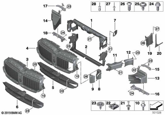 Genuine BMW 51747475277 Air Duct, Brake, Left