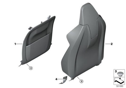 Genuine BMW 52109108225 G16 Rear Section, Basis SCHWARZ (Inc. 840dX, 840i & 840iX) | ML Performance US US Car Parts
