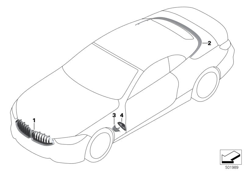 Genuine BMW 51137419011 G14 G16 G15 Air Duct, Sidewall, Inner Left (Inc. 840dX, 840iX & M850iX) | ML Performance US US Car Parts