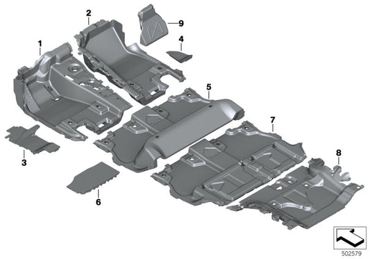 Genuine BMW 51477434324 G07 G05 G06 Insert, Front Right (Inc. X5 50iX & X6) | ML Performance US US Car Parts