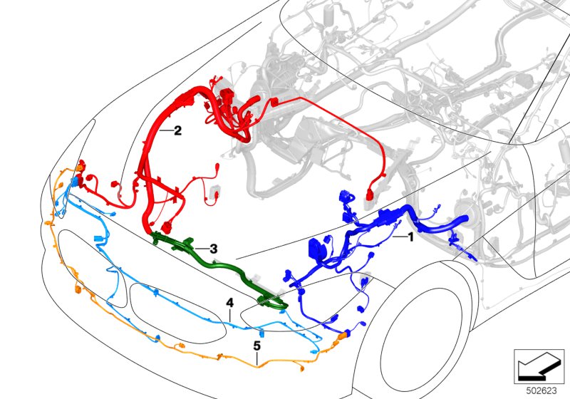 Genuine BMW 61129436000 G29 Wiring Harness, Front End (Inc. Z4 M40i, Z4 30i & Z4 20i) | ML Performance US US Car Parts