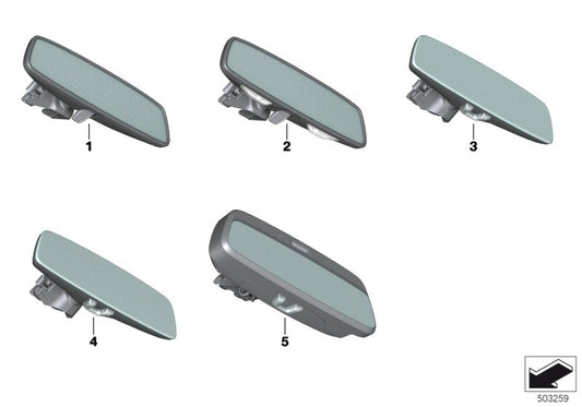 Genuine BMW 51166838309 G15 G16 F91 Rearview Mirror Ec / Led (Inc. M135iX, X7 30dX & 840i) | ML Performance US US Car Parts