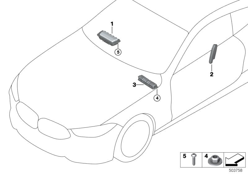 Genuine BMW 52108745542 F91 Side Airbag, Front Right Seat S48CA (Inc. M8) | ML Performance US US Car Parts