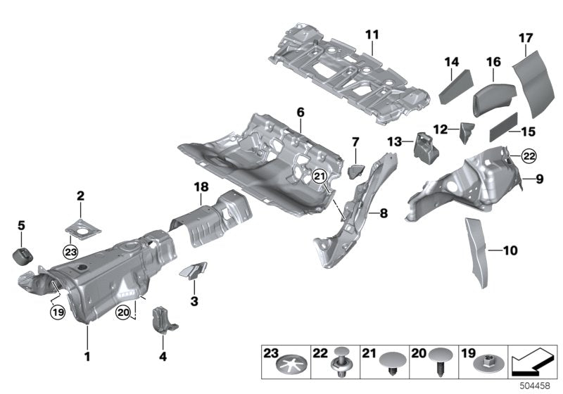 Genuine BMW 51487381211 G21 G32 G31 Absorber, Sidewall (Inc. 630i, 530i & M340iX) | ML Performance US US Car Parts