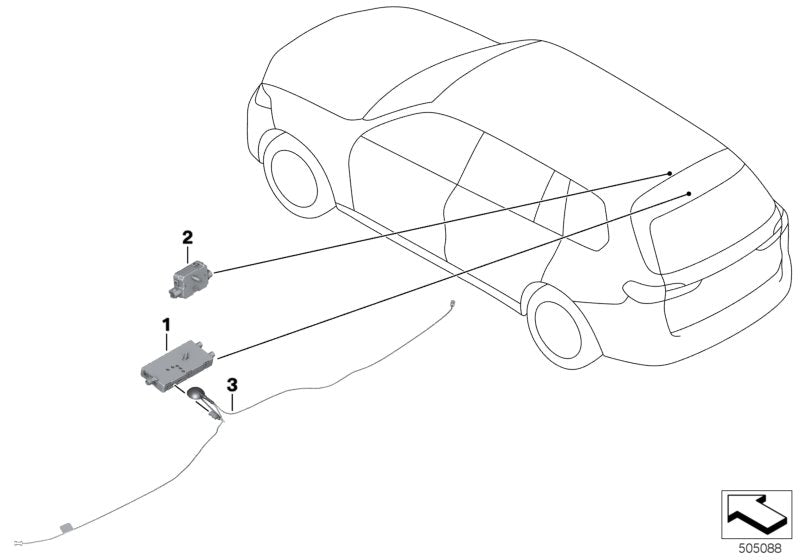 Genuine BMW 65206839352 G05 G07 Antenna Amplifier DAB (Inc. X5) | ML Performance US US Car Parts