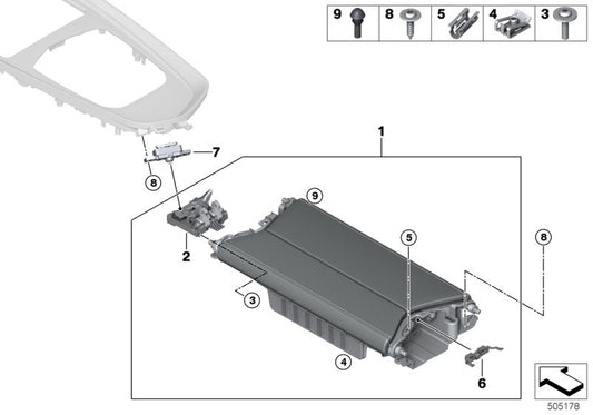 Genuine BMW 51169458231 G29 Center Armrest With Contrast Stitching MAGMAROT (Inc. Z4 M40i, Z4 30i & Z4 20i) | ML Performance US US Car Parts