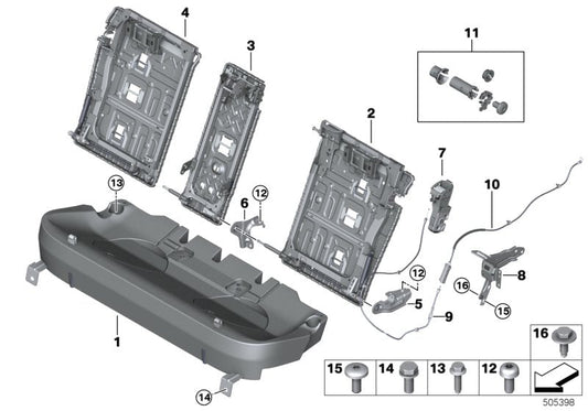 Genuine BMW 52207449451 G05 Adapter Plate, Left (Inc. X5) | ML Performance US US Car Parts
