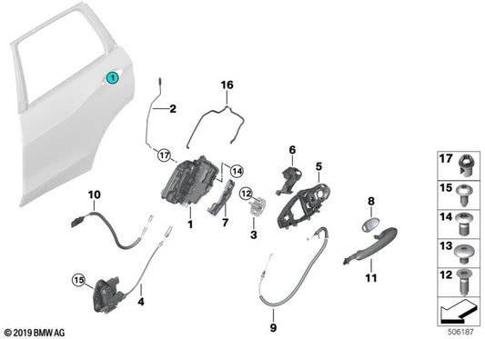 Genuine BMW 51228497639 G05 Adapter For Support Member, Rear Left (Inc. X5) | ML Performance US US Car Parts