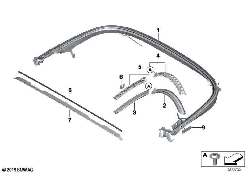 Genuine BMW 54347434519 G29 Sealing Left (Inc. Z4 M40i, Z4 30i & Z4 20i) | ML Performance US US Car Parts
