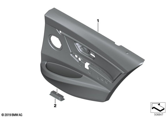 Genuine BMW 51427466980 Door Lining Leather Rear Right VENETOBEIGE (Inc. 318dX, 320i ed & 335dX) | ML Performance US US Car Parts