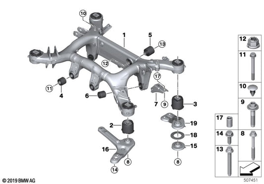Genuine BMW 33306885045 G07 Radius Rod, Front Left (Inc. X7) | ML Performance US US Car Parts