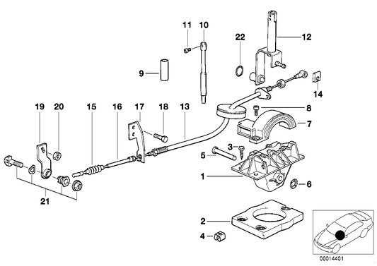 Genuine BMW 25161219179 E36 E32 E34 Supporting Bracket (Inc. 318i, 320i & 518i) | ML Performance US US Car Parts